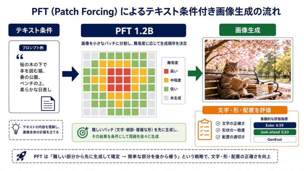 Patch ForcingをText-to-Imageへ拡張する構成
