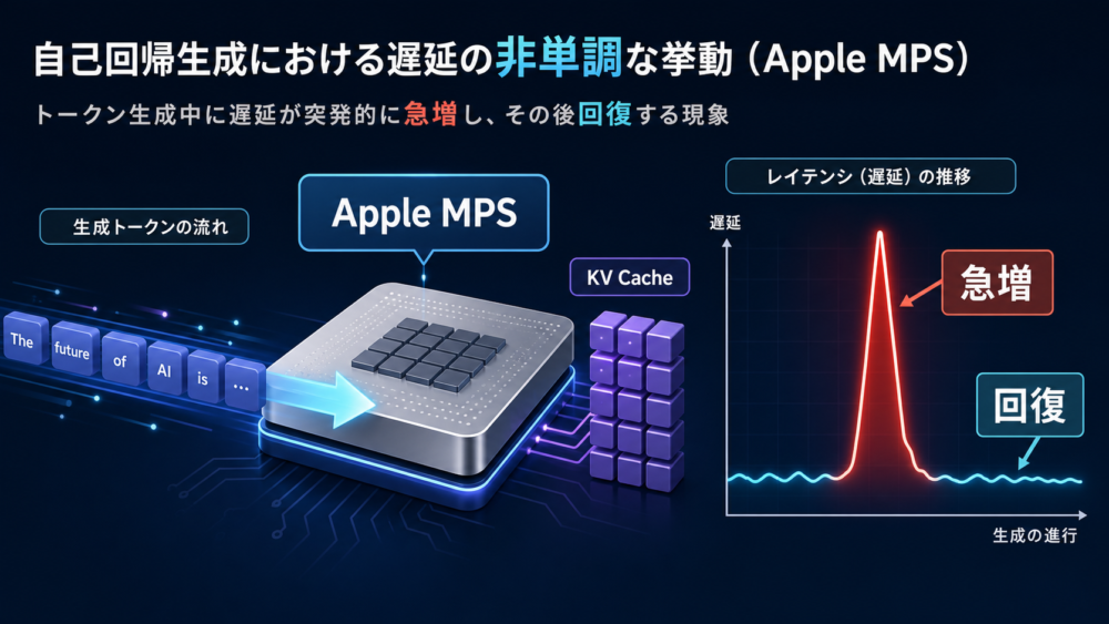 Apple MPSのLLM推論で起きる非単調レイテンシの全体像
