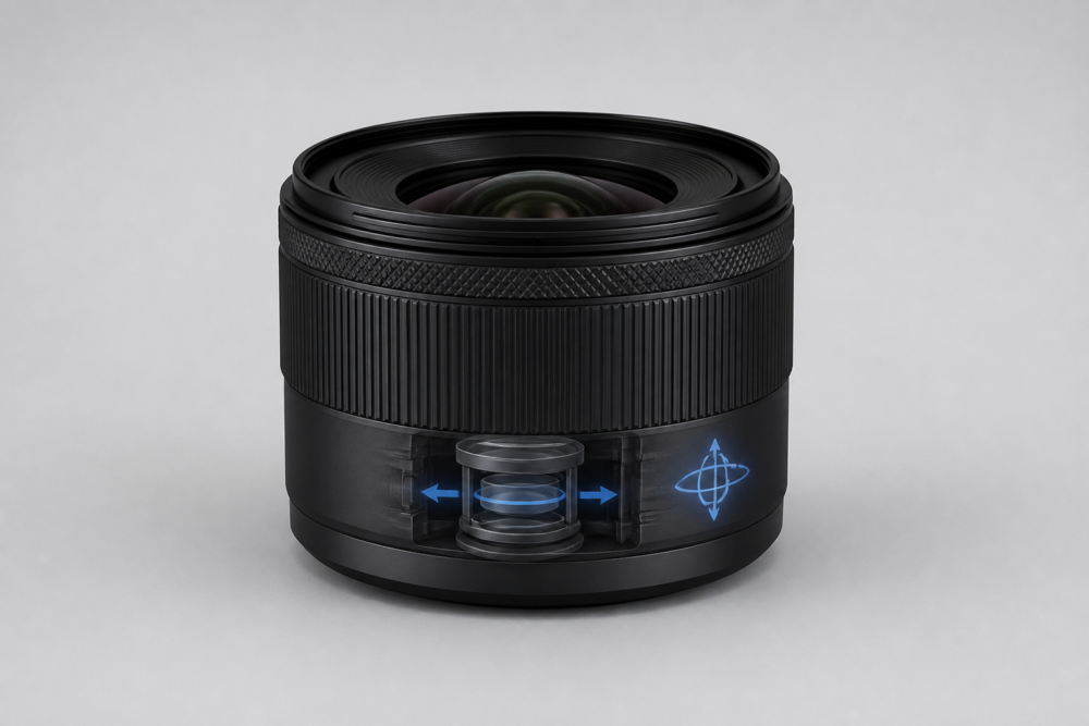 Canon向け小型広角パワーズームレンズの独自生成イメージ