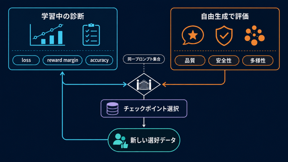 DPOの学習評価とリリース評価を分ける