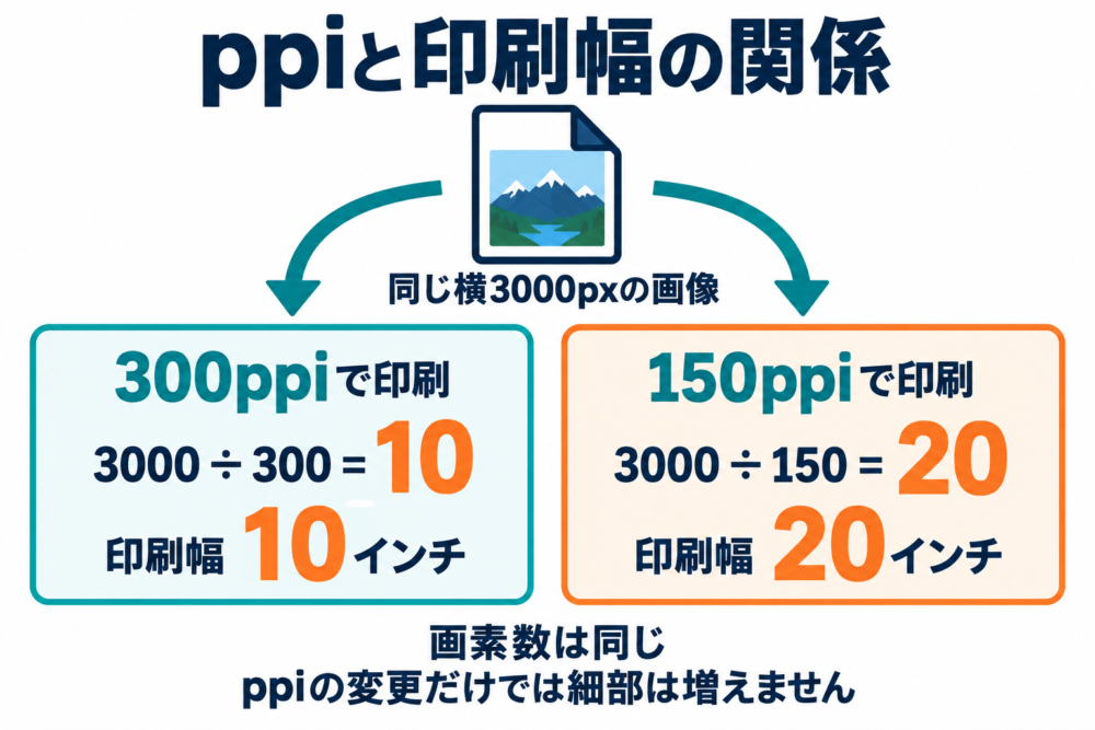 ppiと画素数の違いが分からない
