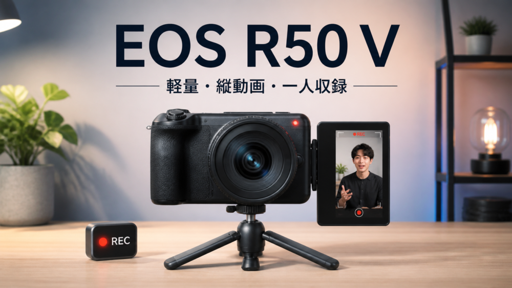 Canon EOS R50 Vの動画撮影向け独自生成イメージ