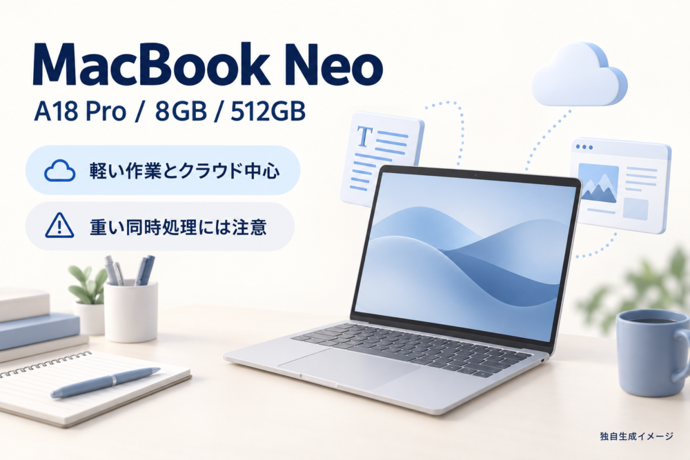 8GB機の用途と限界を製品イメージに結び付ける