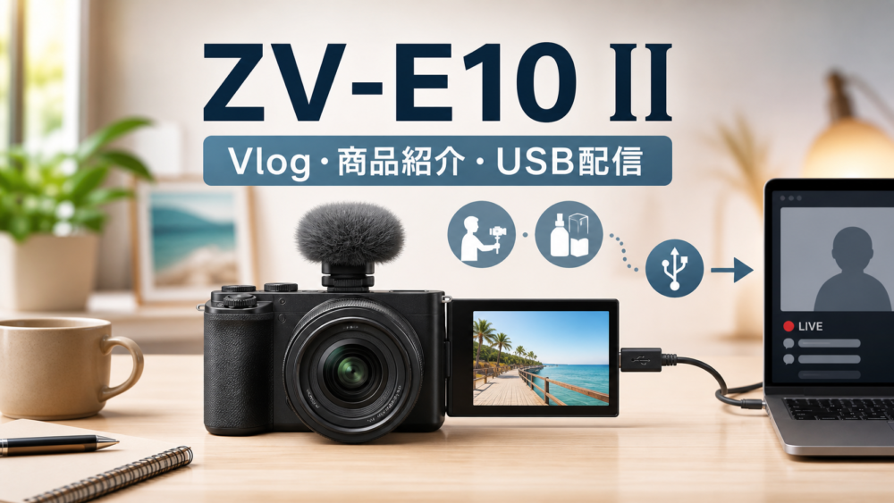 Sony VLOGCAM ZV-E10 IIのVlog向け独自生成イメージ