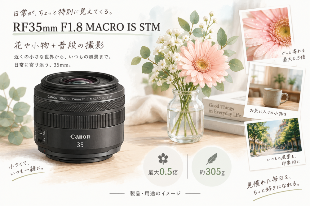 RF35mm F1.8 MACRO IS STMの製品・用途イメージ