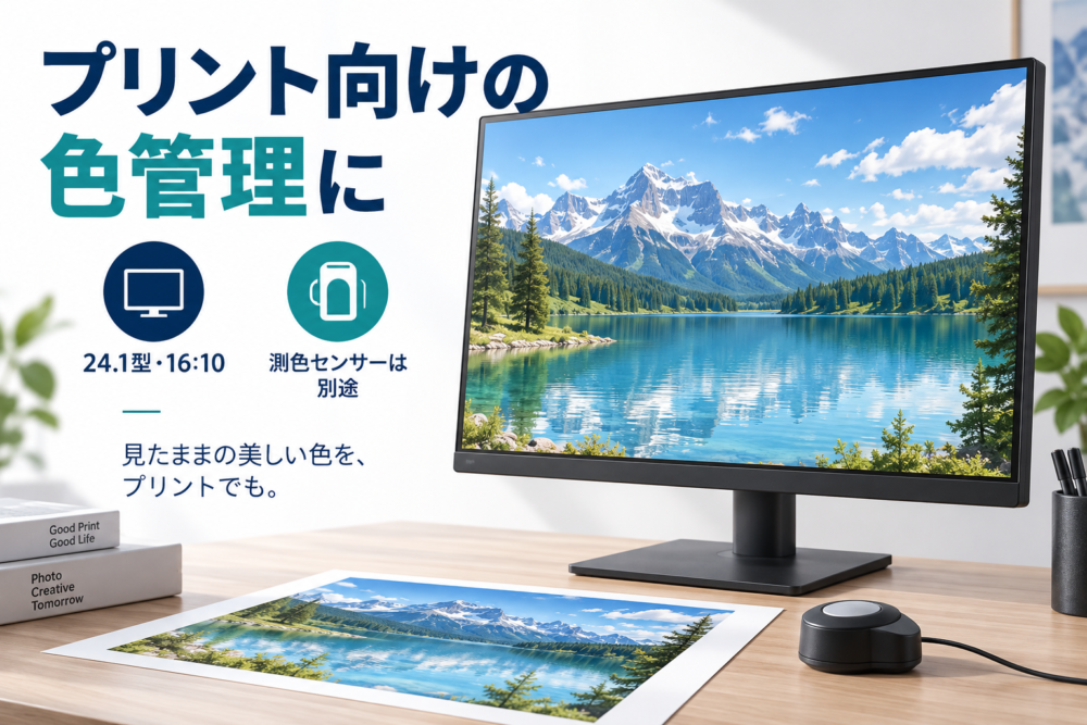 24.1型でプリントの色管理を始める構成は