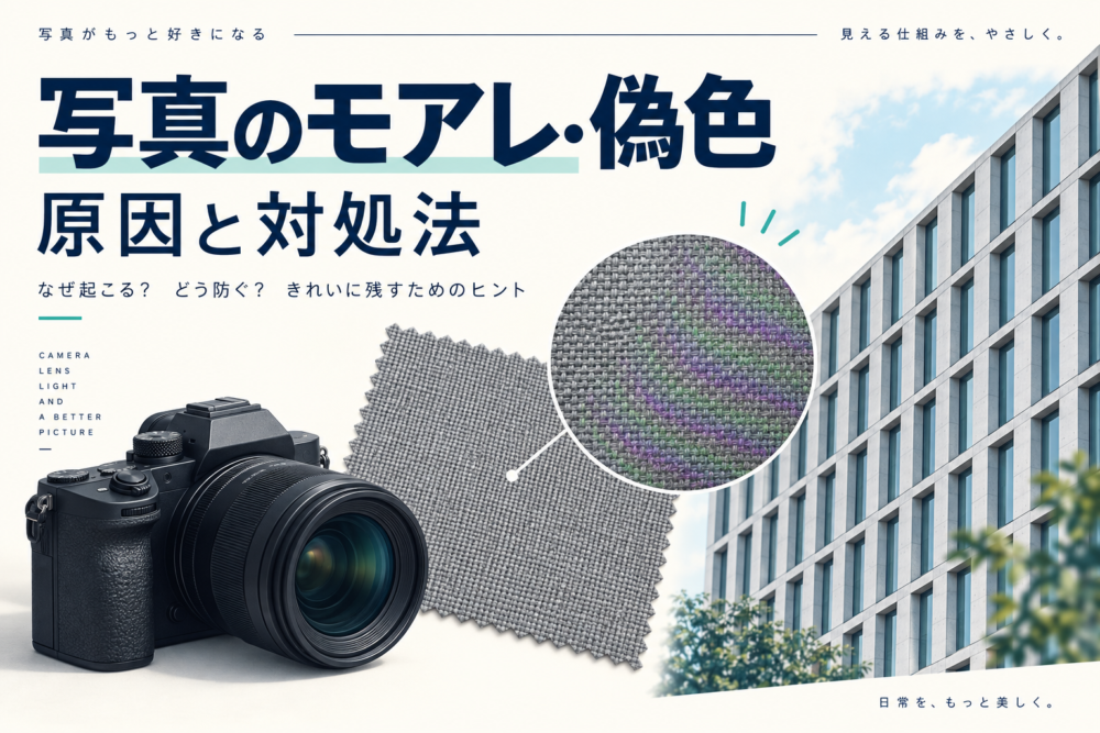 写真のモアレと偽色を確認する