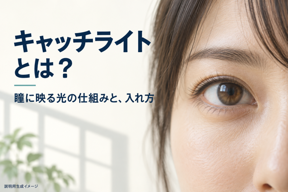 窓の光が映る瞳を主題にしたキャッチライトの表紙