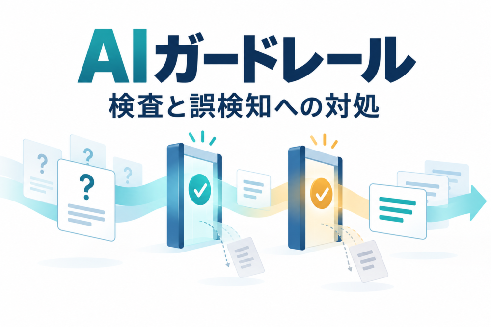 AIの入力と回答をチェックするAIガードレールのイメージ